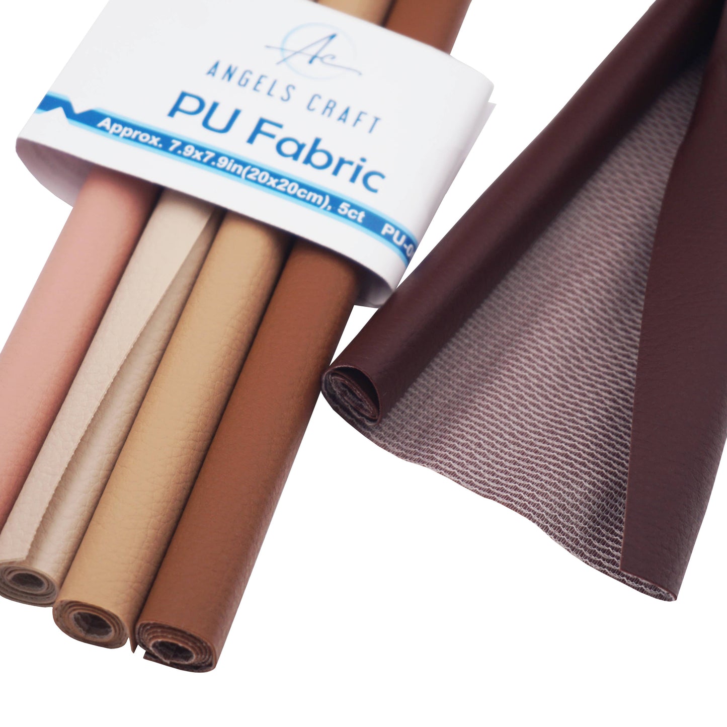 Fabric - PU Fabric (Faux Leather) in Asstd. Colors, 5-ct