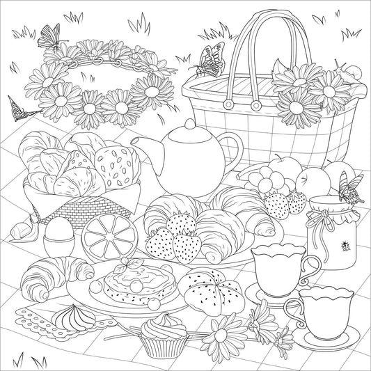 Coloring Book - Cottagecore Adult Coloring Book