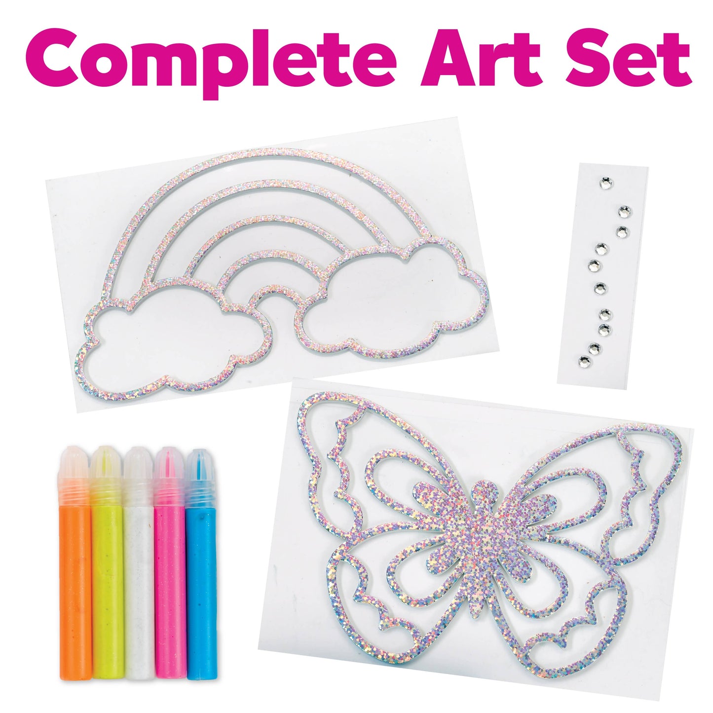 Craft Kit - Easy Sparkle Window Art Mini Kit Craft Kit for Kids