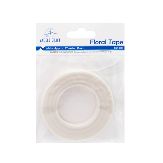 Tape - Floral Tape 12mm, 30yd White