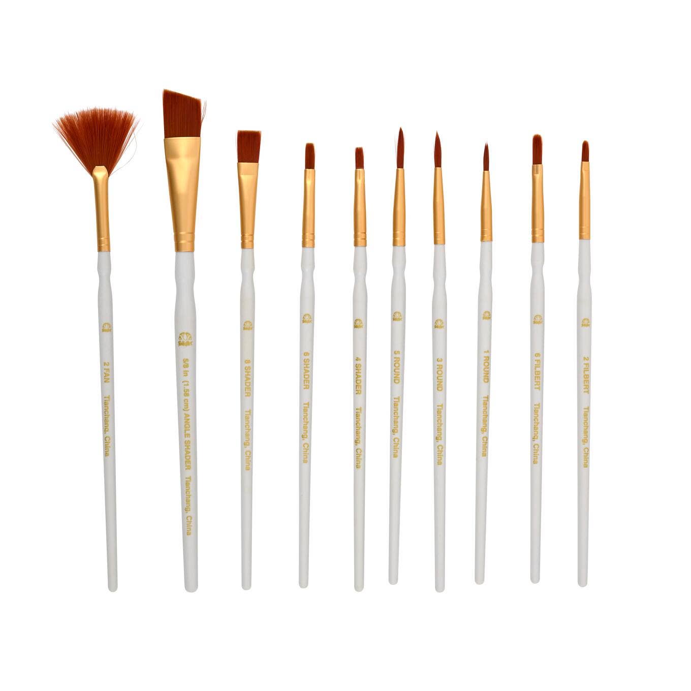 Paint Brush - FolkArt Premium Contour Brush Set - 10-Piece