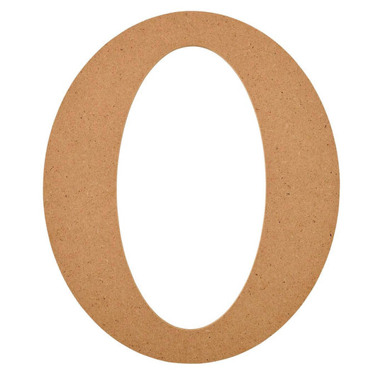 Wood - 8 inch MDF Letter - O