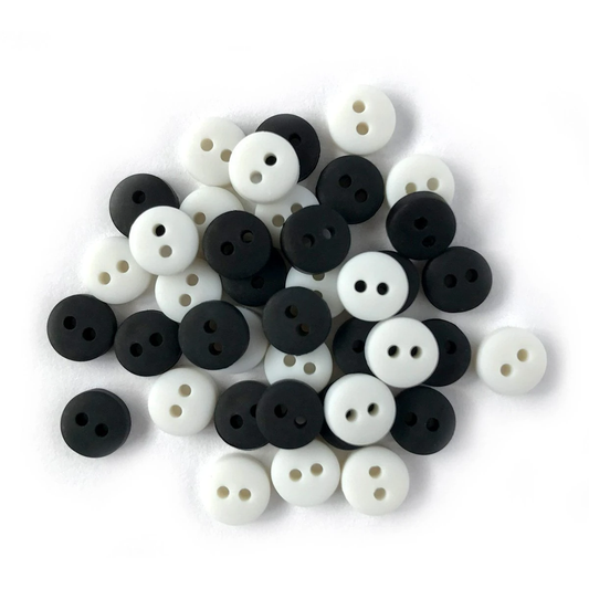 Buttons - Black & White Tiny Buttons