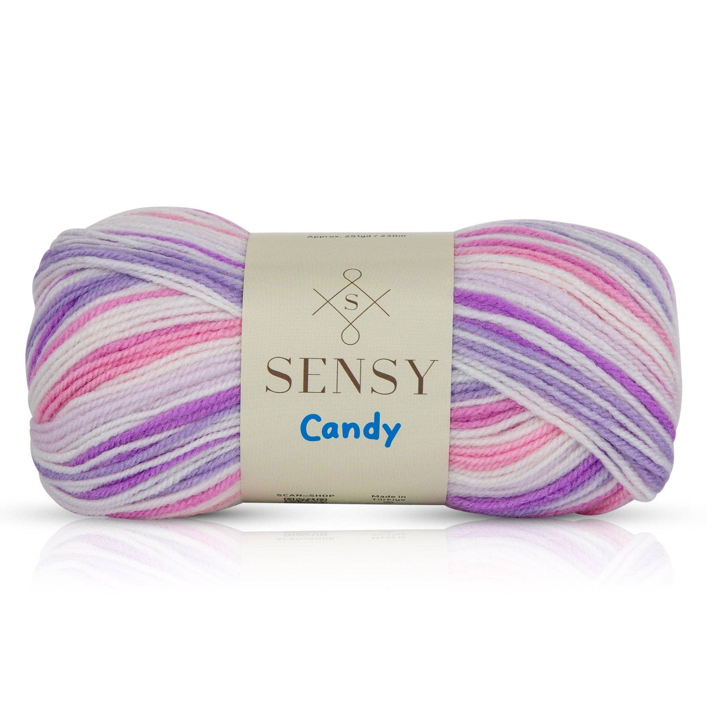 Yarn - Sensy Candy Yarn, 3.5 oz, 251 Yards, Gauge 3 Light: 5434