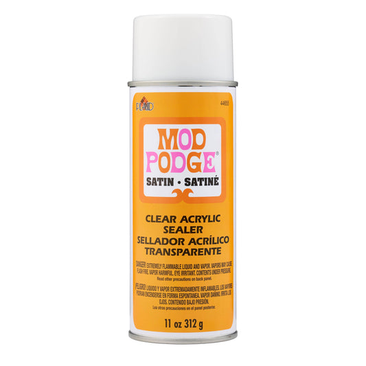 Adhesives - Mod Podge Clear Sealer - Satin, 11 oz - US Land Ship Only