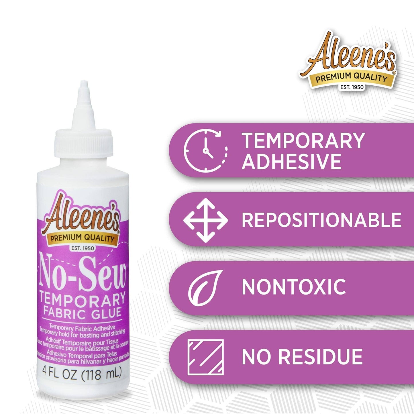Adhesives - Aleene's No-Sew Temporary Fabric Glue 4 fl. oz.
