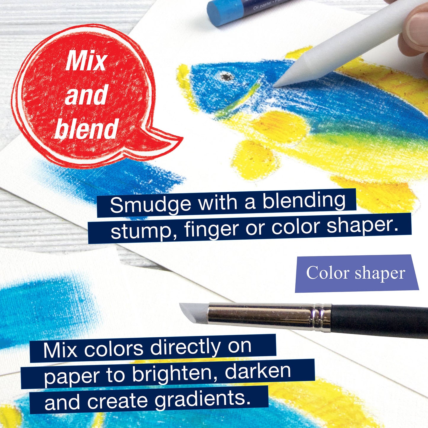 Oil Pastel Crayons - 12 Ct Box