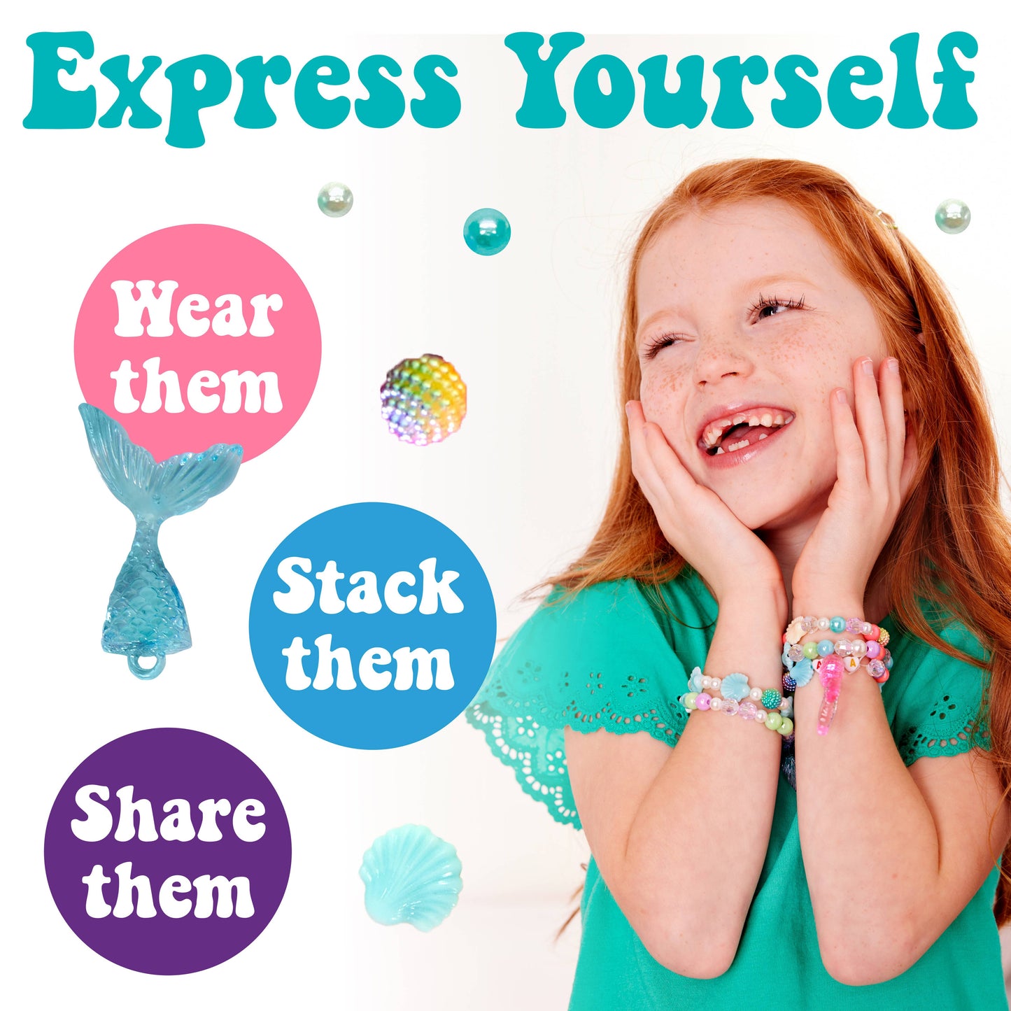 Jewelry - Jar Mermaid - DIY Bracelet Craft Kit for Kids