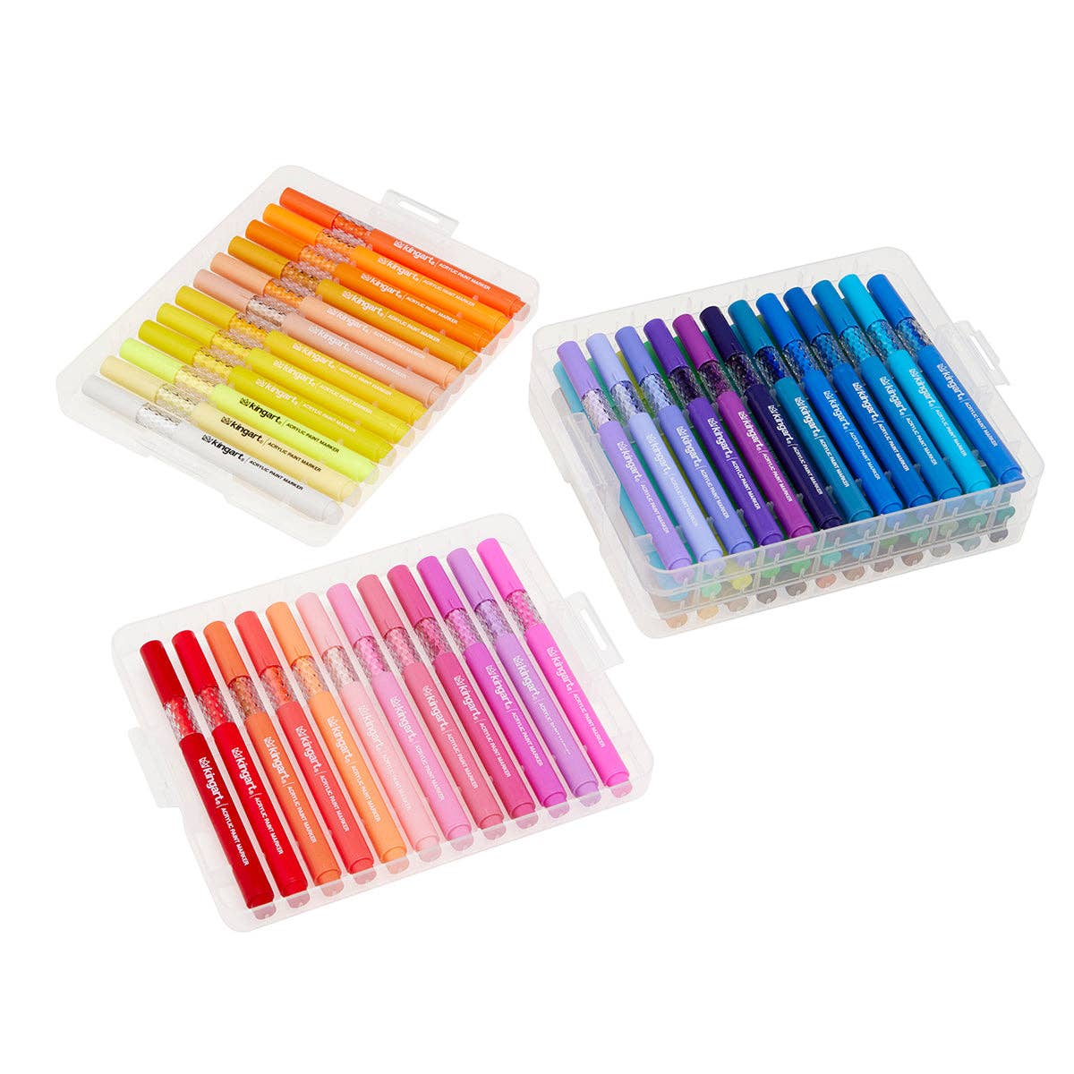 Markers - Acrylic Paint Markers Set – Includes Storage Case - 60 Colors