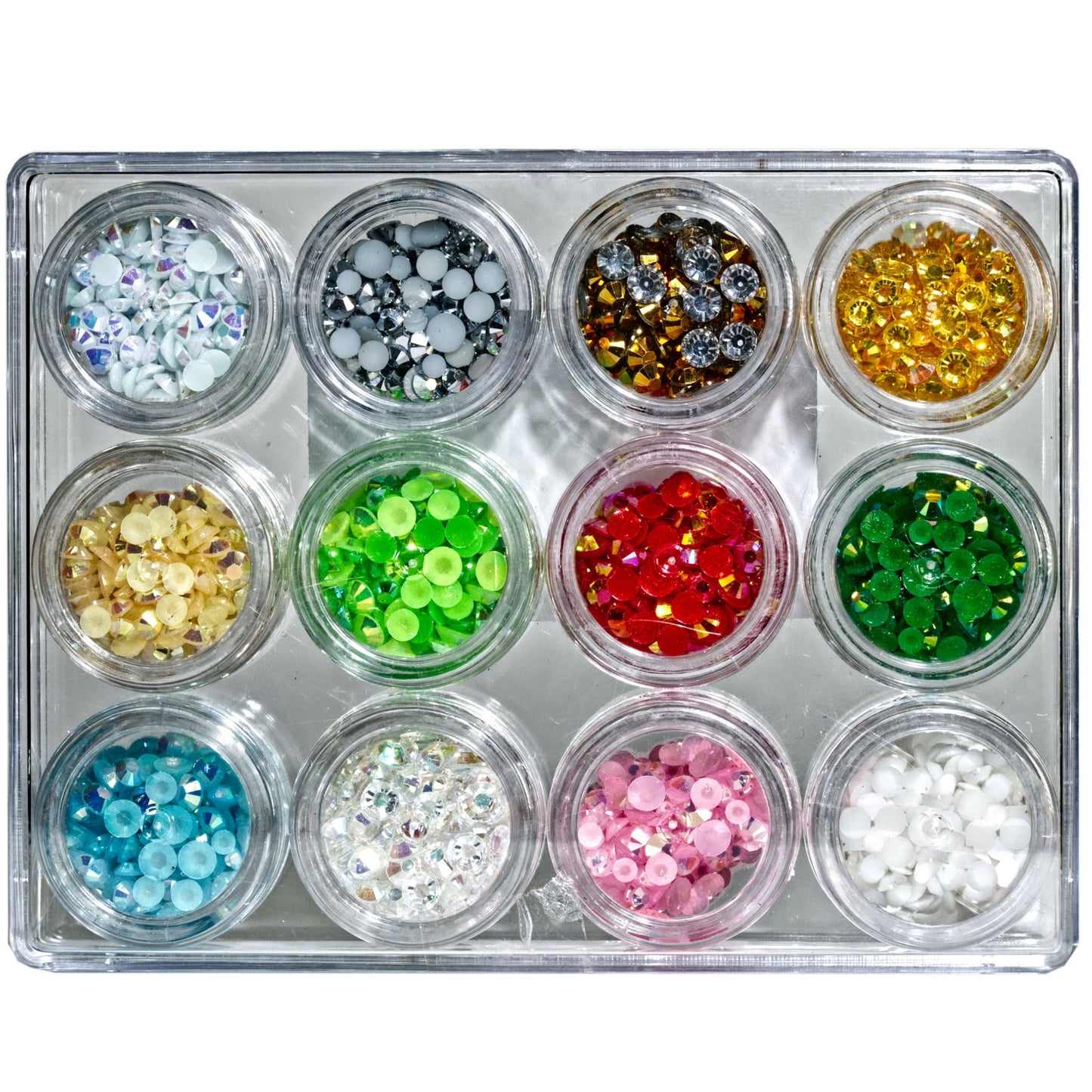 Jewels - Holiday Christmas Jewelz Set of 12 Flat Back Jewelz