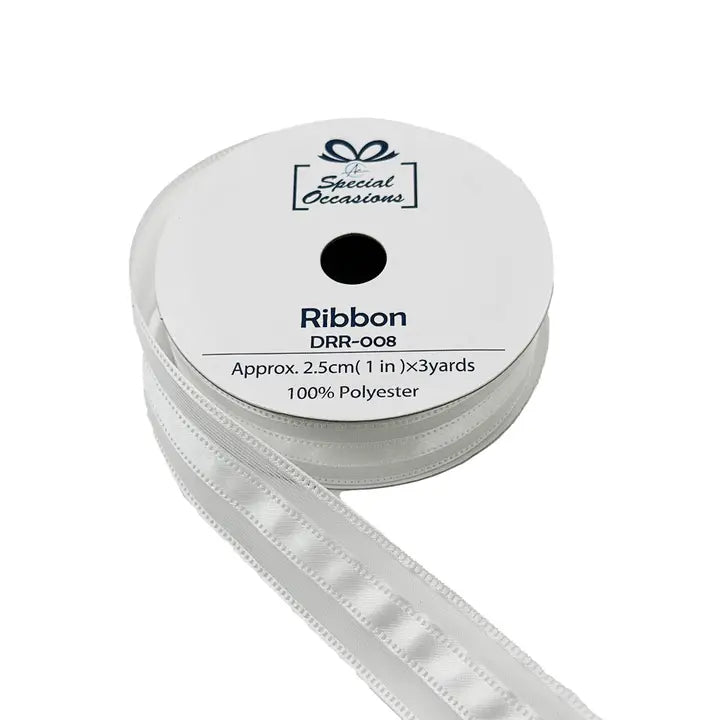 Ribbon - Lace Satin Ribbon 1"X 3 Yards