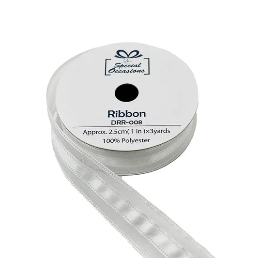 Ribbon - Lace Satin Ribbon 1"X 3 Yards