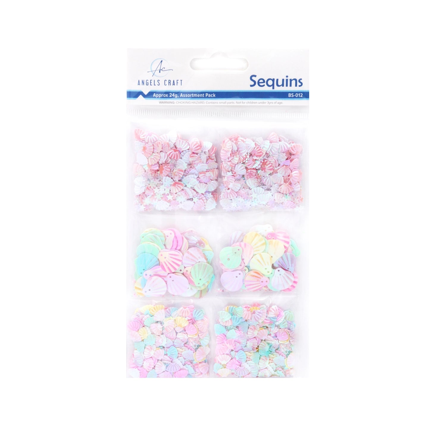 Sequins - Seashell 6pk