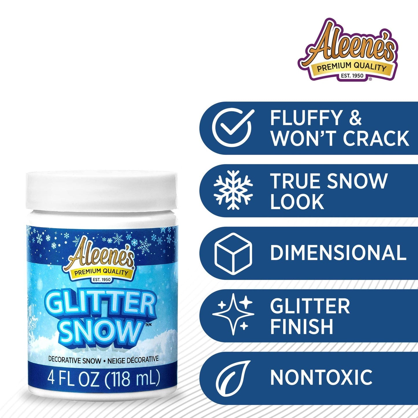 Glitter - Aleene's Glitter Snow 4 fl. oz.