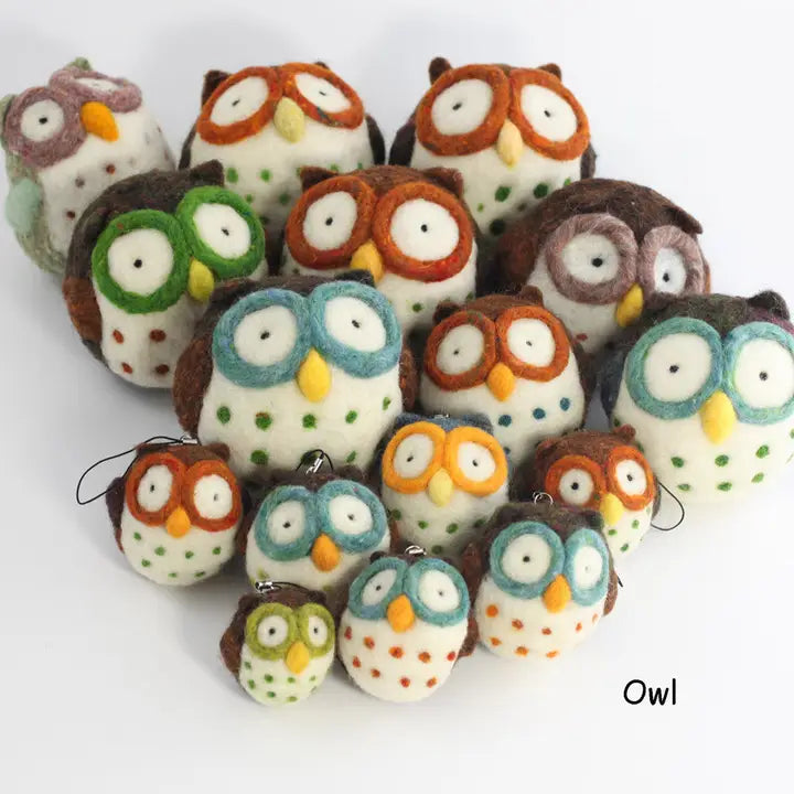 Felting - Diy Needle Felting Kit - Owl Craft Kit For Beginners