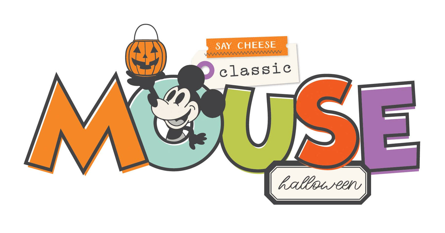 Scrapbook Paper - Say Cheese Classic Mouse Halloween - Collection Kit