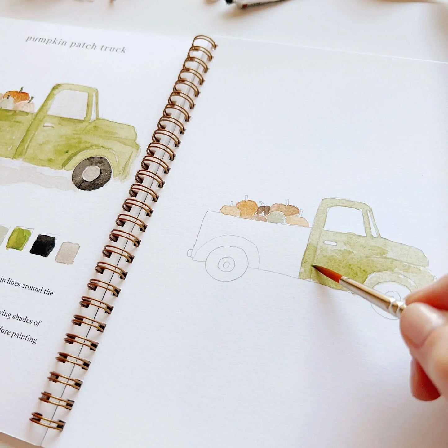 Workbook - Autumn watercolor workbook