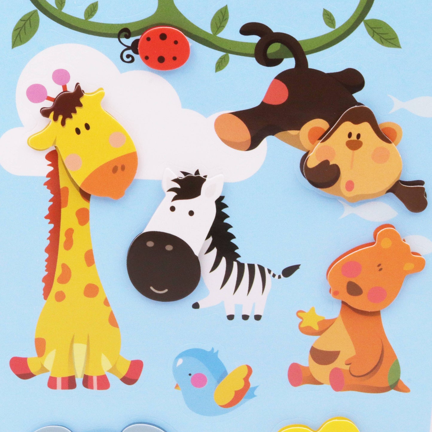 Stickers - Safari Animals, 1 sheet