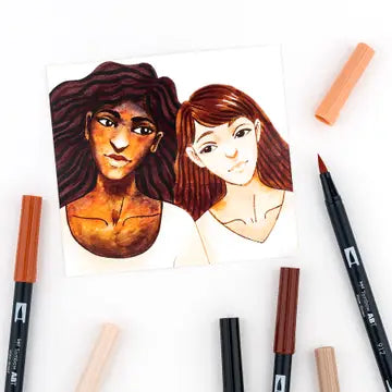Markers - Dual Brush Pen Art Markers: Portrait - 10-Pack