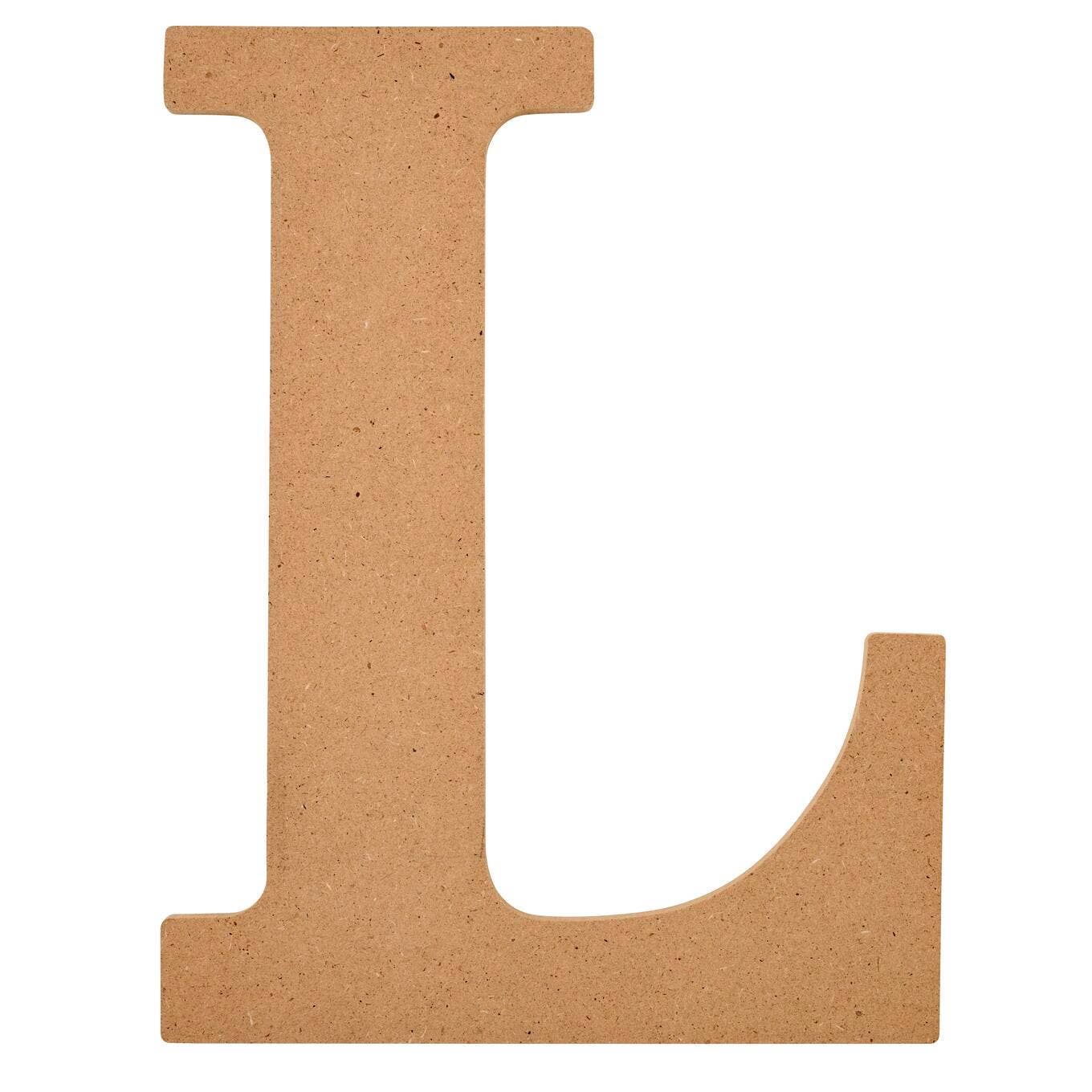 Wood - 8 inch MDF Letter - L