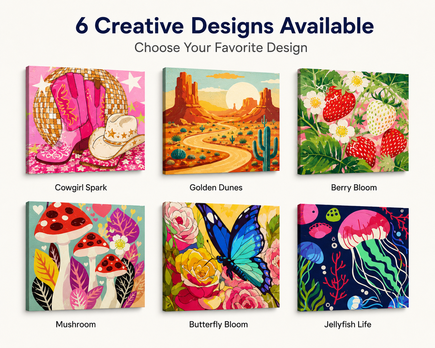 Paint-by-Number Kits Jellyfish Current