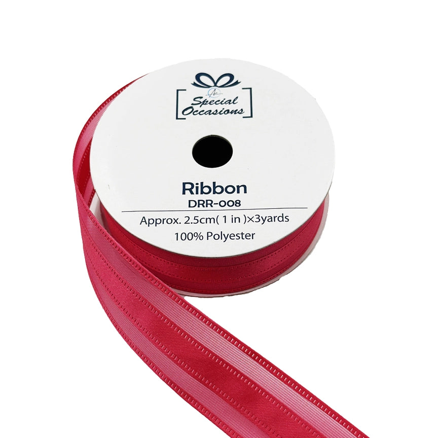 Ribbon - Lace Satin Ribbon 1"X 3 Yards