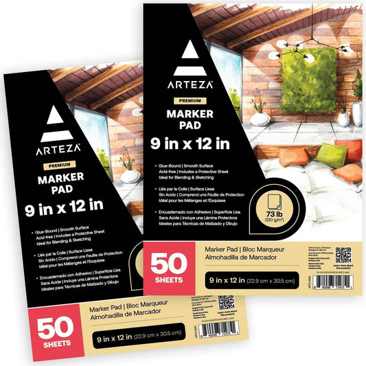 Paper Pad - Arteza® Marker 9" x 12", 50 Sheets Each