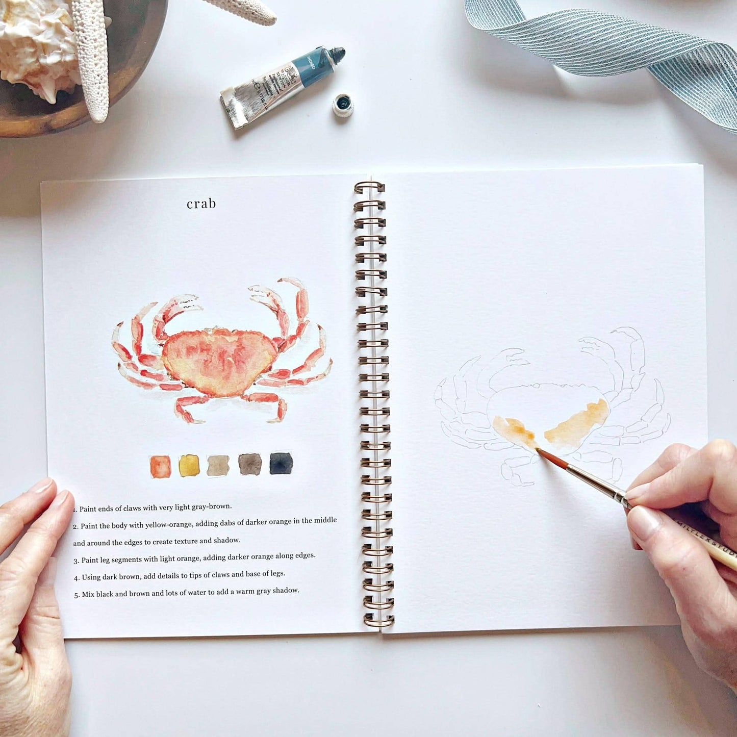 Workbook - Seaside watercolor workbook