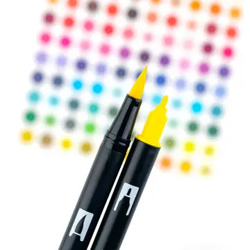Markers - Dual Brush Pen Art Markers, Lemon Squeezy, 6-Pac