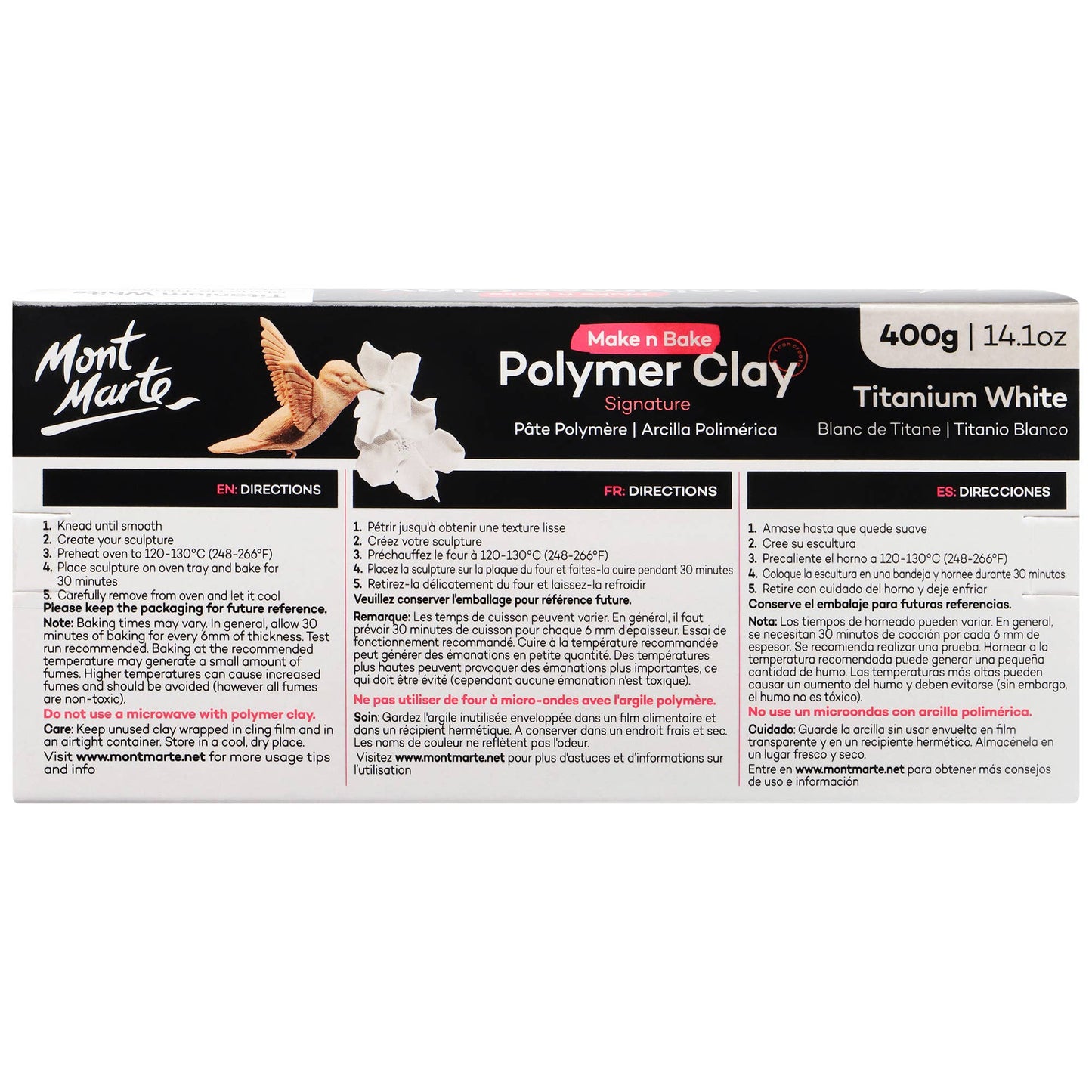 Clay - Make n Bake Polymer Clay Signature 400g (14.1oz): Beige