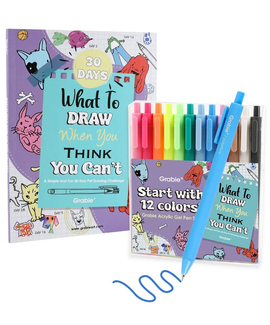 Markers - What To Draw: 30-Day Pet Drawing Kit