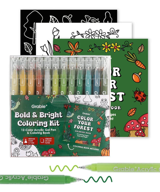 Markers - Bold & Bright Coloring Kit - Forest Color