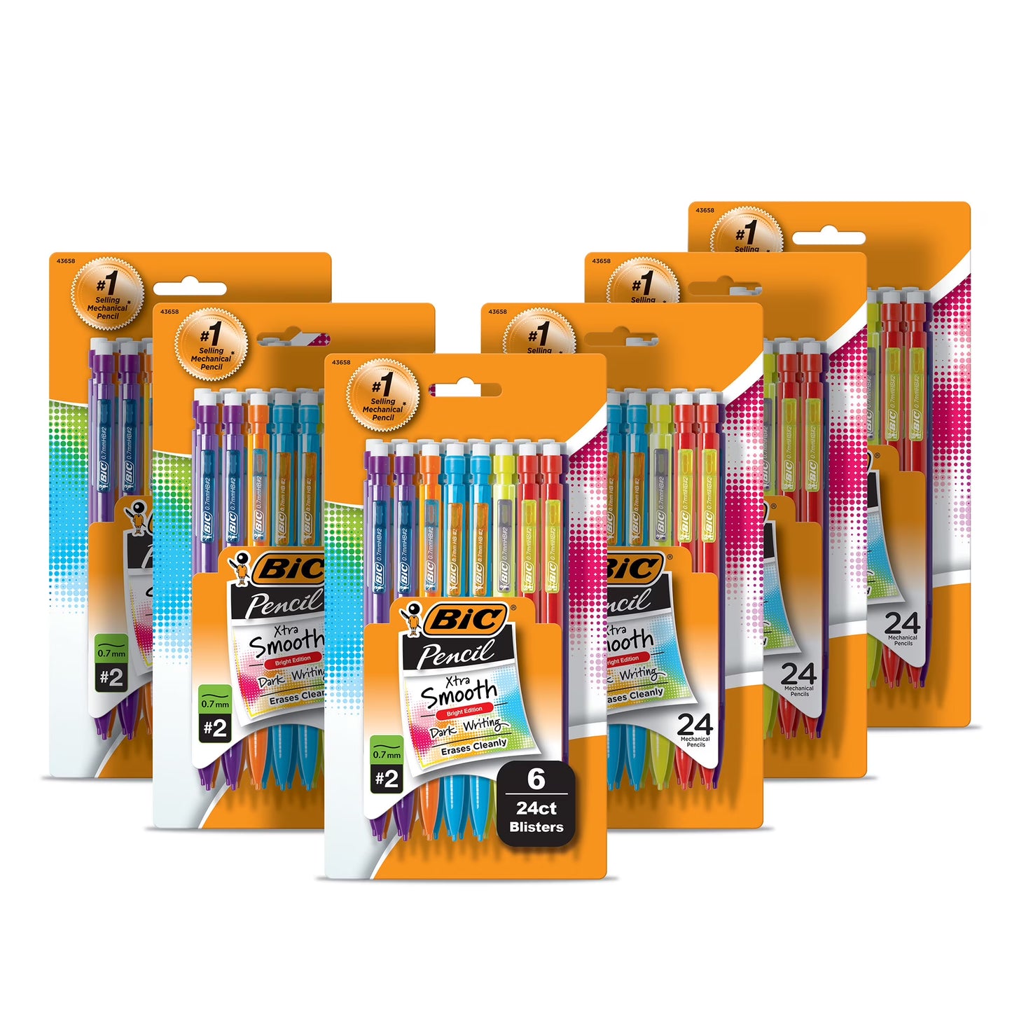 Pencils - BIC Xtra-Smooth Mechanical Pencils, Medium Point (0.7mm) 24 pk