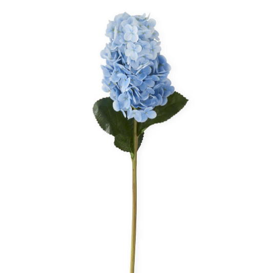 Flower - 13 Inch Blue Real Touch Hydrangea Single Stem