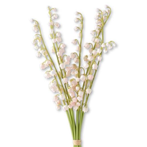 Flower - 17 Inch Pink Real Touch Lily of The Valley Single Stem