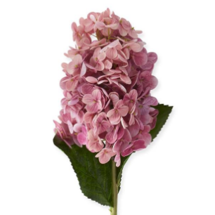 Flower - 13 Inch Dark Pink Real Touch Hydrangea Single Stem
