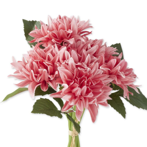 Flower - 12 Inch Rose Real Touch Dahlia Single Stem