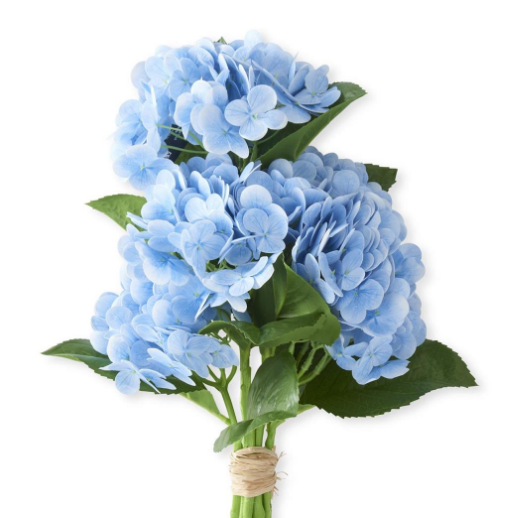 Flower - 13 Inch Blue Real Touch Hydrangea Single Stem