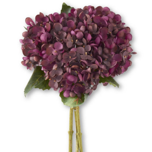 Flower - 13 Inch Purple Two-Tone Hydrangea Single Stem