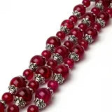 Beads - Cousin DIY Glass Strand 27.8in/70.5cm Dark Red