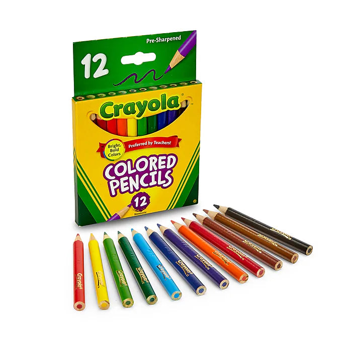 Pencils - Crayola 12 Count Colored Pencils Short