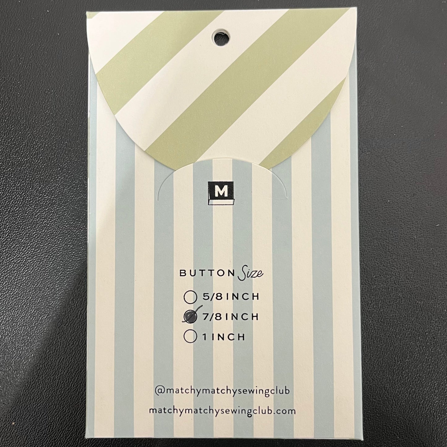 Buttons - Sage Retro Set of 6