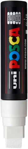 Markers -  POSCA PC-17K Paint Marker XBROAD Rectangle Chisel Tip White