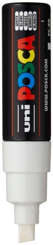 Markers - POSCA PC-8K Acrylic Paint Marker Chisel Tip White