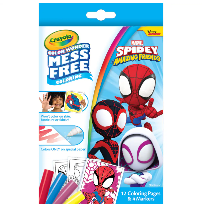 Coloring Book - Marvel Spidey Crayola Color Wonder Mini Box Set with Markers
