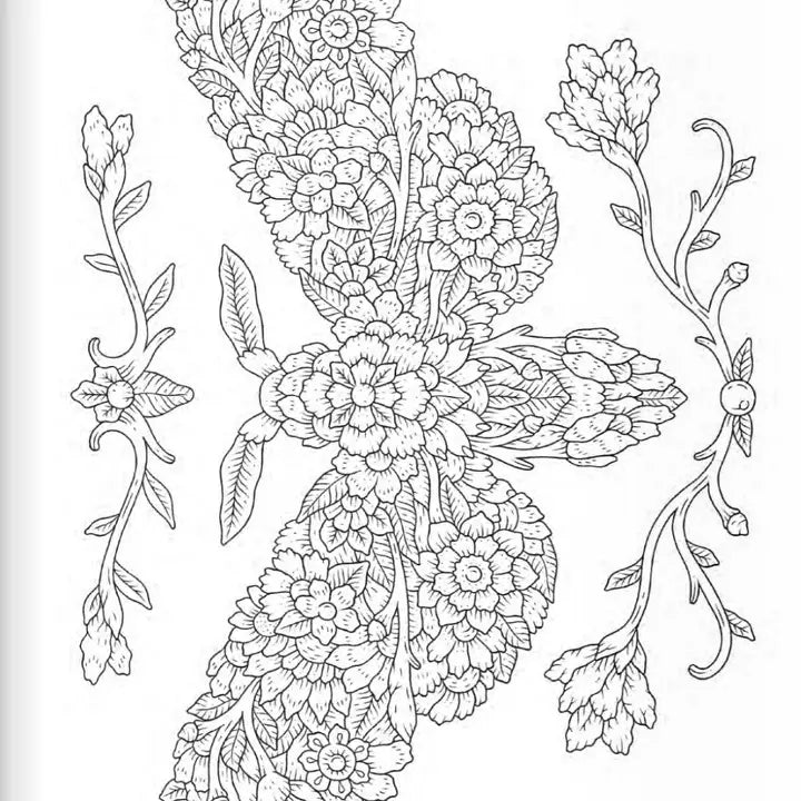 Coloring Book - Blooming Animals
