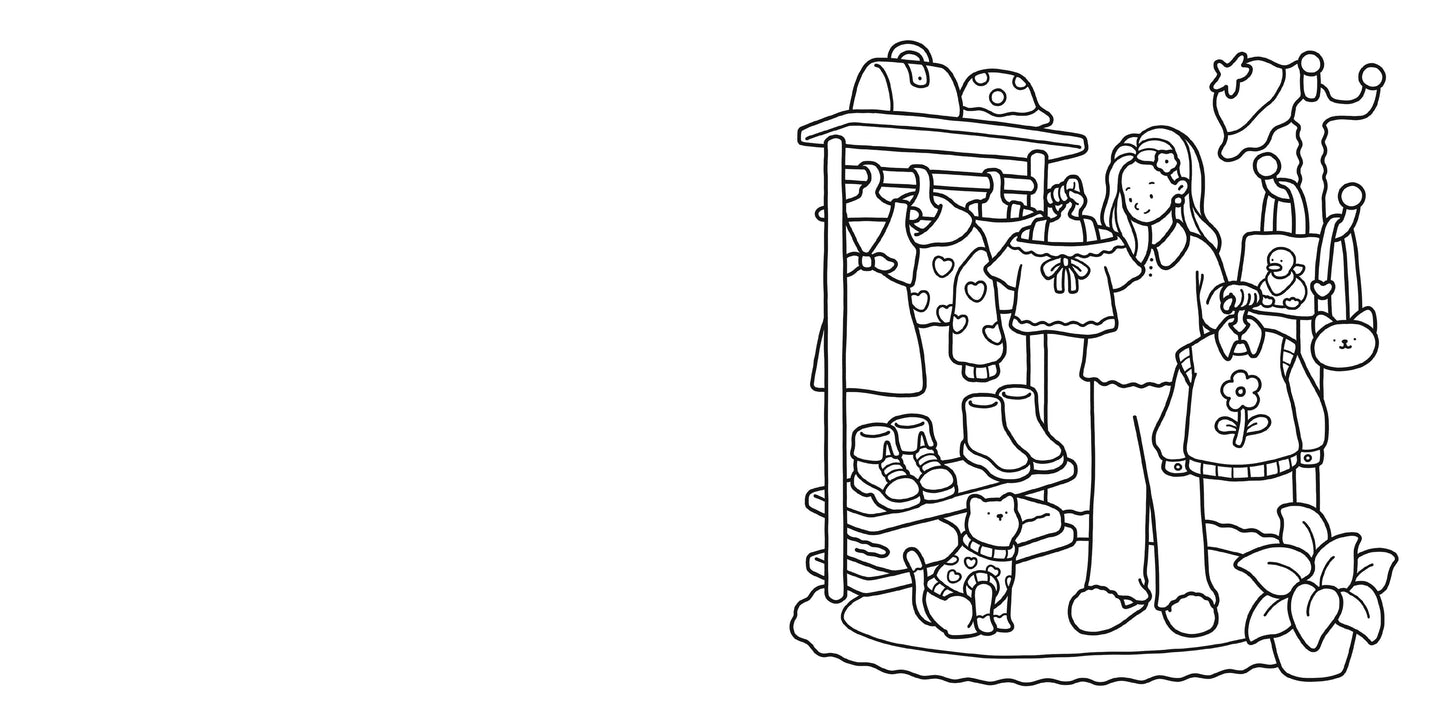 Coloring Book - Girl Moments
