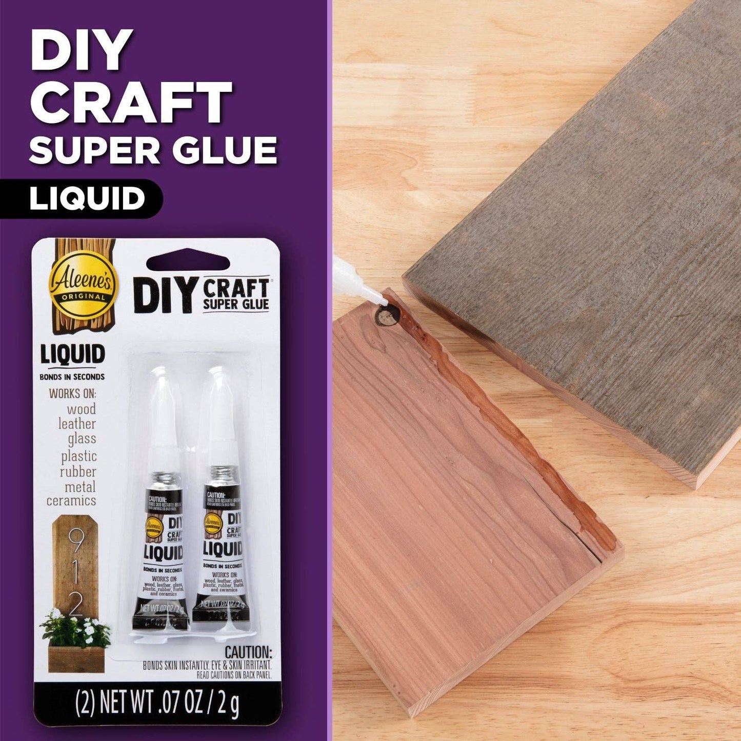 Adhesive - Aleenes DIY Craft Super Glue Liquid .07 oz. 2 Pack