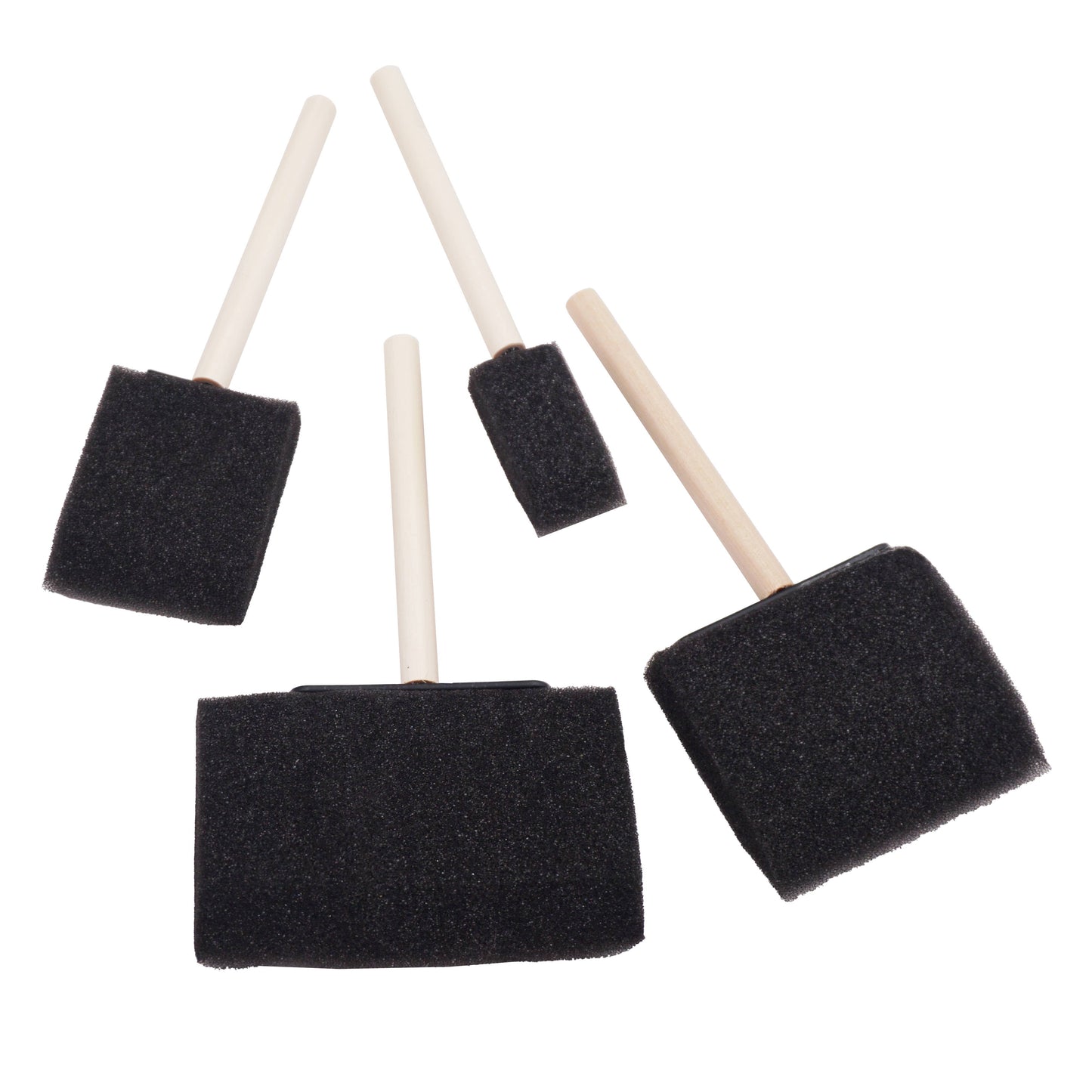 Paint Brush - Sponge Brush, Square, 4-ct