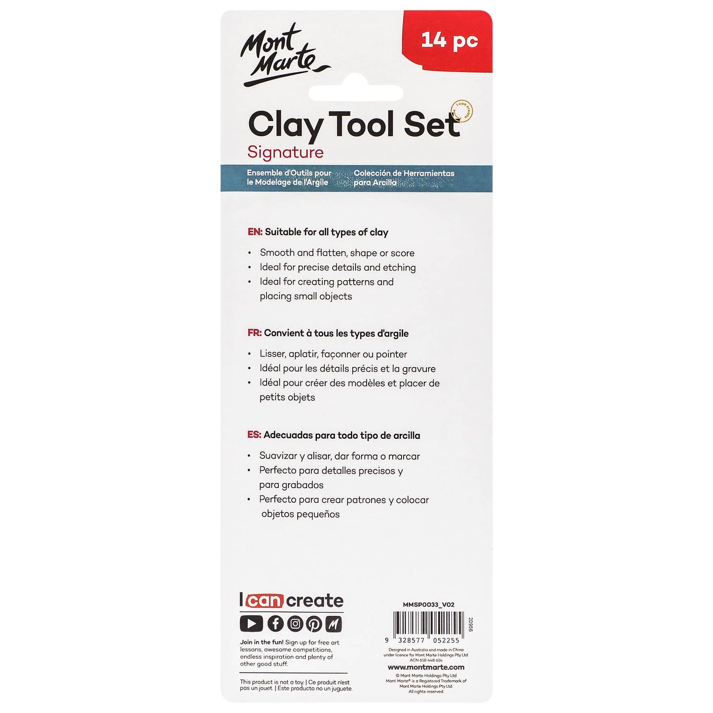 Clay Tool Set - Signature 14pc